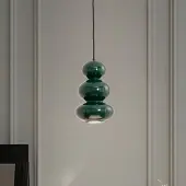 Argon Hänglampa Oman , dimbar, Grön, Vardagsrum / matsal, Glas, Pendellampa