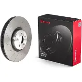 Brembo Bromsskiva 09D89723 fram, ventilerad, höggradigt förkolnad, 1 Stycke