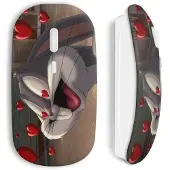 CAPACHEAP Souris Sans Fil Bugs Bunny Love Coeurs