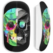 CAPACHEAP Souris sans Fil Tête de mort Biface