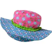 Playshoes UV-skydd solhatt blomma rosa