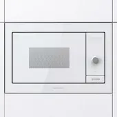 Gorenje BM235G1SYW, Inbyggd, Kombinationsmikrovågsugn, 23 l, 900 W, Inbyggd display, Rotations-, Röra