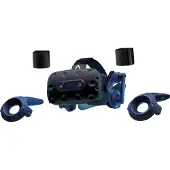 VIVE PRO 2 Full Kit VR-glasögon Svart (matt), Svart/Blå inkl. kontroller, med Headset