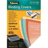 Fellowes Inbindningsomslag A4 500 mik. transparenta ränder  | Fantasia 50st