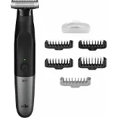 Braun XT5100, Våt och torr, Batteri, Svart