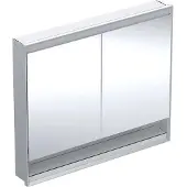 Geberit Spegelskåp ONE inbyggd hylla 90x105x15 alu