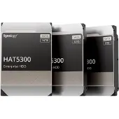 Synology HAT5300 - Hårddisk - 12 TB - inbyggd - 3.5 - SATA 6Gb/s - 7200 rpm - buffert: 256 MB - för Deep Learning NVR DVA3221 Disk Station DS1621, DS1821 RackStation RS1221, RS3621, RS4021