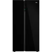 Beko GN163140ZGBN, Fristående, Amerikansk dörr, Svart, Röra, LED, På dörren