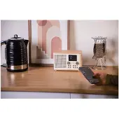 Pure Bordsradio Classic H4 Coffee Black/Walnut EU/UK DAB+, FM Väckningsfunktion Svart, Trä