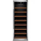 Caso WineSafe 43, Vinkylare med kompressor, Fristående, 43 flaska/flaskor, 117 W, G, Rostfritt stål