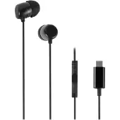 Vivanco - Hörlurar med mikrofon - inuti örat - kabelansluten - USB-C - svart