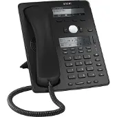 Snom D745 Fast telefon VoIP Handsfree, Headset uttag Grafik-display Svart