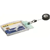 Durable ID-kortholder , med yoyo, til 2 kort, pakke med 10 stk.