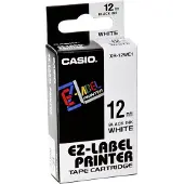 Casio XR-12WE1 Bandfärg: Vit Skriftfärg: Svart 12 mm 8 m