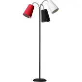 Nielsen Light Salsa Golvlampa Svart Inkl. skärmar: vit, svart och röd