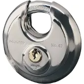Master Lock 40EURD, Hänglås Diskus, Tangentlås, Olika låsning, Garage, Moving truck, Självförvaring, Shed, Förvaringsskåp, Trailer, Van, Workshop, Rostfritt stål, Rostfritt stål