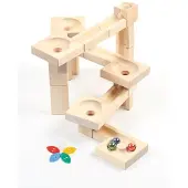 Varis Toys VARIS marmorerat trägallerbana Fix&Lock Twister