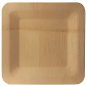 Papstar 88037, Tallrik, Torg, Bamboo, Självtorkning, Monokromatiskt, 10 styck