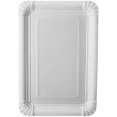 Papstar papperstallrik pure fyrkantig, 165 x 230 mm, vit, 25 st av 100% nyfiberkartong, livsmedelssäker, komposterbar - 1 st (81199)