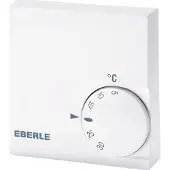 Eberle 111 1102 51 100 RTR-E 6124 rumtermostat, utanpåliggande, dygnsuppvärmning inkl. temperatursänkning