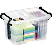 Cep Förvaringsbox, HW670, 6 l, HxBxL: 18,3 x 22,4 x 30,5 cm, transparent