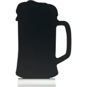 Securit silhouett ØLGLAS bords skylt med aluminiumfolie