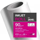 Clairefontaine Plotterpapper universal 90 g, 610 mm x 45 m