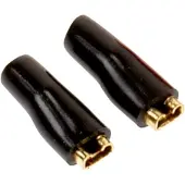 ACV Svarta högtalarkontakter 2,8 mm (50 st.)