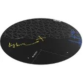 Endorfy FP110C - Golvmatta - rund - 110 x 110 cm - svart