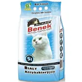 Super Benek kattsand vit antibakteriell naturlig 5 l