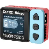 SkyRC B6neo RC-batteriladdare 10 A Bly, LiFePO, LiHV, LiIon, LiPo, NiCd, NiMH