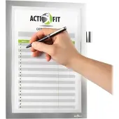 Durable DURAFRAME NOTE - Dokumenthållare - för A4 - silver-metallic