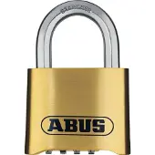 ABUS 180IB/50, Konventionellt hänglås, Kombinationslås, Huvudnyckel, mässing, mässing, Härdat stål