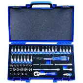King Tony Hylsnyckelsats 2550MRV 1/4 50 delar 4-14mm
