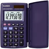 Casio HS-8VER, Ficka, Grundläggande, 8 siffror, 2 linjer, Batteri/solcell, Blå