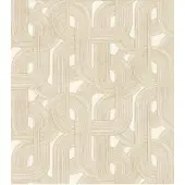 Rasch WALLPAPER 868111 GOLD WHITE GEOM