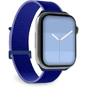Case4Me SBS nylonarmband till Apple Watch 38/40/41 mm navyblå