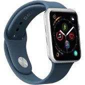 Case4Me SBS silikonarmband till Apple Watch 42/44/45/49mm blå