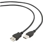 Gembird CCP-USB2-AMAF-15C - USB-förlängningskabel - USB (hona) till USB (hane) - USB 2.0 - 4.5 m - formpressad - svart