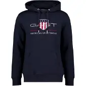 Gant Sweatshirt marinblå / ljusgrå / röd / vit