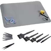 Quadrios ESD-bordsmatta-set Grå (L x B) 600 mm x 400 mm