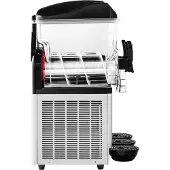 Vevor Kommersiell Frysdryckesmaskin, 15Lx3 Trippeltanks Slushmaskin, 180 Koppar Rostfritt Stål Margarita Smoothie Frysdryckesmaskin, Slushmaskin för Hemmafester Restauranger Caféer Barer