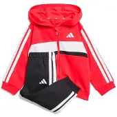 Adidas Träningsdräkt knallröd / svart / vit