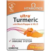 Vitabiotics Ultra Gurkmeja Med Svartpeppar Och Vit. D 60 Tabletter