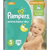 Pampers blöjor Active Baby 5, 11–18 kg, 28 st
