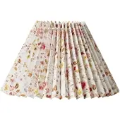 Nielsen Plisserad lampskärm blommor röd Hacienda 17 cm