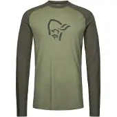 Norrøna - Underställ - Femund Pureull Long Sleeve M Loden Green för UnisexUll - Storlek L - Grön