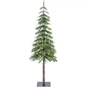 Lodge julgran med lampor, 155 cm
