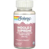 Solaray Indole-3 Supreme, 200 mg, 30 vegetabiliska kapslar