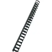 GBC CombBind - 22 mm - 21 ringar - A4 (210 x 297 mm) - 195 ark - svart - 100 stk plastbindningskam - för P/N: 2101435, 4400399, IB271106, IB271717